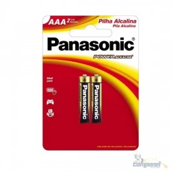 Pilha AAA Alcalina c/2 Panasonic
